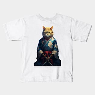 Neko Samurai 2 Kids T-Shirt